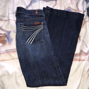7 for all Mankind DOJO Jeans flare SZ 25 Trousers